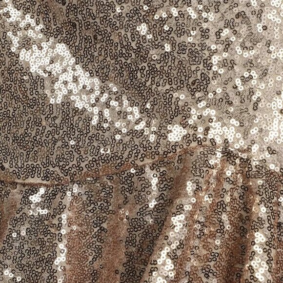 NWT Lulus Glam Ma'am Gold Sequin Bodycon Mini Dress - Picture 8 of 9